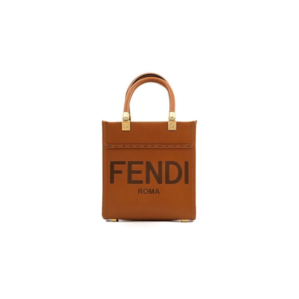 Excellent Fendi Handbag Orange Leather Women’s Accessory